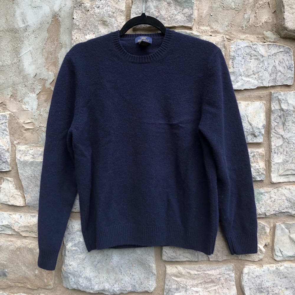 BROOKS BROTHERS men’s lambswool sweater (shrunk)